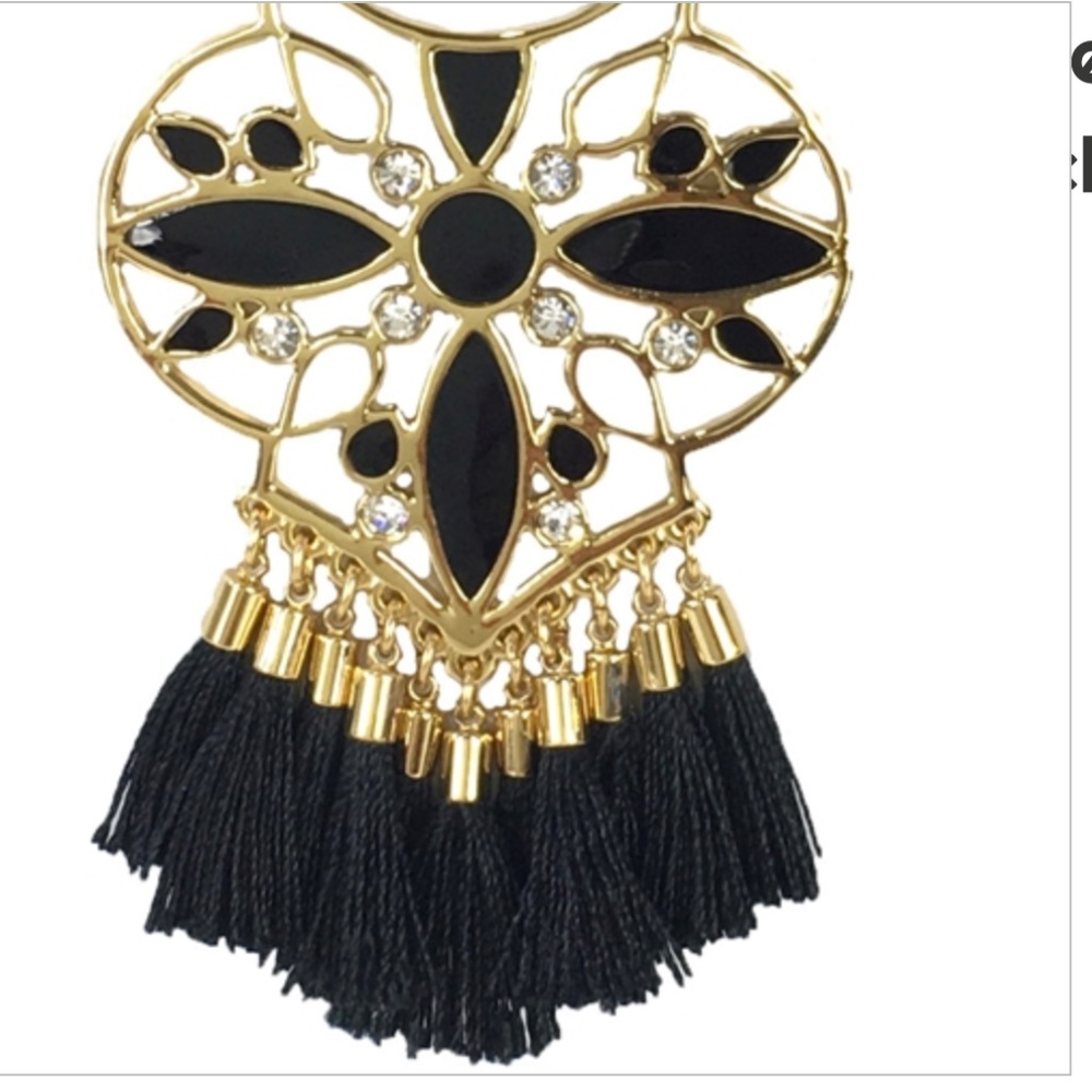 Moroccan Tile Statement Earrings - image 2